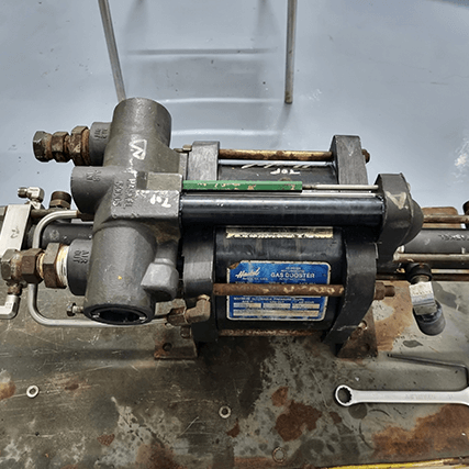 Haskel pump skid fabrication